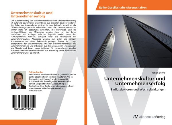Unternehmenskultur und Unternehmenserfolg, Taschenbuch von Fabian Danko, AV Akademikerverlag, 9783639479690