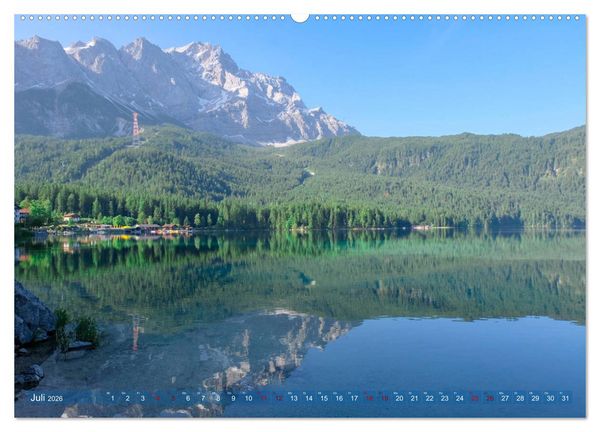 Produktbild: Garmisch Partenkirchen Land - Wasser und Berge sind Leben (hochwertiger Premium Wandkalender 2026 DIN A2 quer), Kunstdruck in Hochglanz