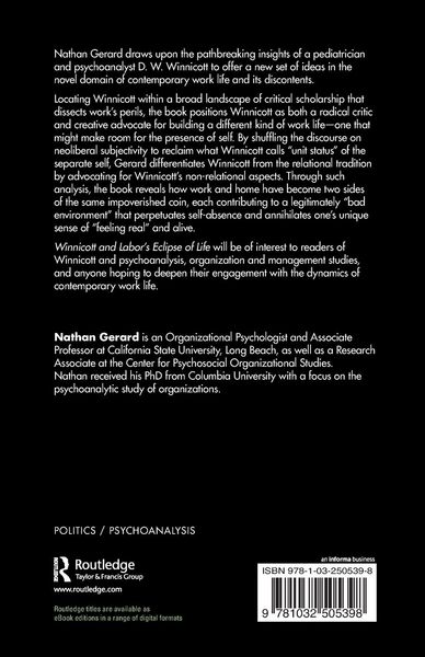 Produktbild: Winnicott and Labor's Eclipse of Life