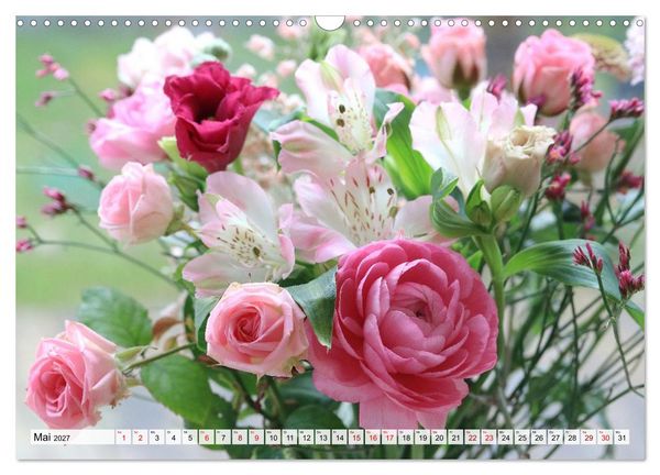 Produktbild: Blumen, bunt gemischt (Wandkalender 2027 DIN A3 quer), CALVENDO Monatskalender
