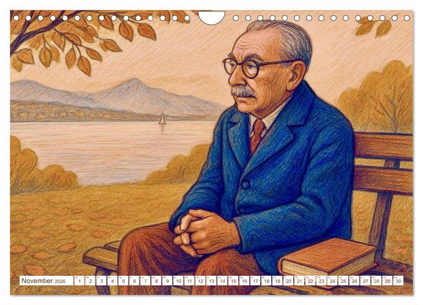 Produktbild: Erich K&auml;stner (Wandkalender 2026 DIN A4 quer), CALVENDO Monatskalender