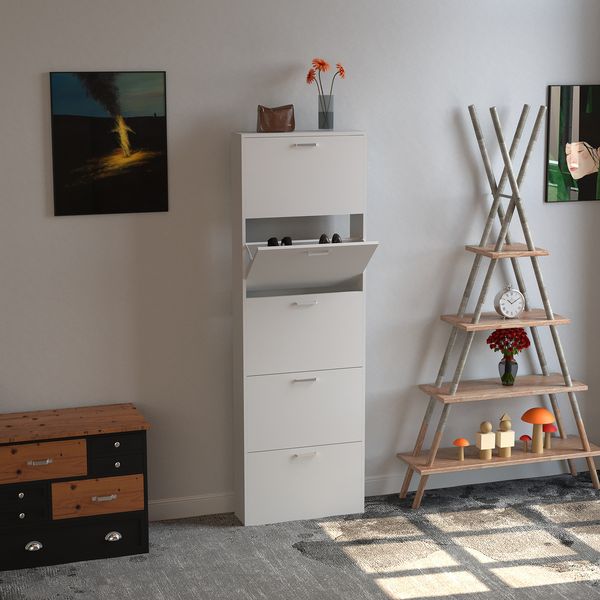 Produktbild: Holz Schuhregal Schuhschrank Schuhkipper Sulos XL