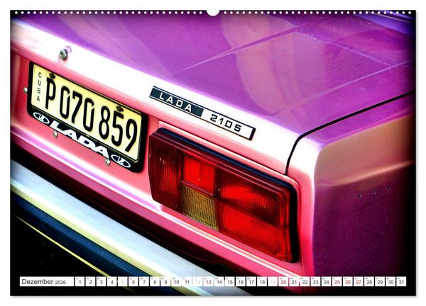 Produktbild: LADA-LAND KUBA (Wandkalender 2026 DIN A2 quer), CALVENDO Monatskalender