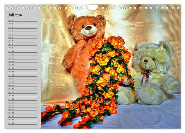 Produktbild: TEDDYB&Auml;R, OH TEDDYB&Auml;R... (Wandkalender 2026 DIN A4 quer), CALVENDO Monatskalender