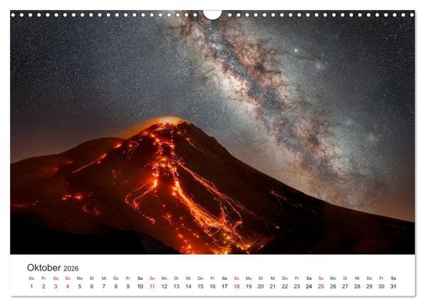 Produktbild: Vulkane 2026 (Wandkalender 2026 DIN A3 quer), CALVENDO Monatskalender