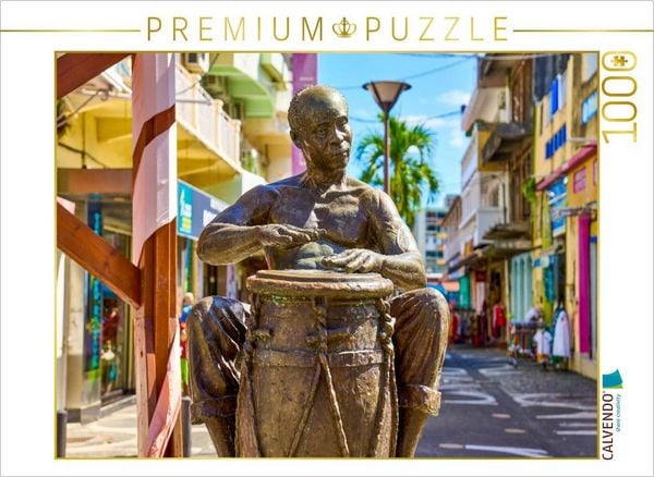 Produktbild: CALVENDO Puzzle Trommler-Statue Velo in Point-a-Pitre auf Guadeloupe | 1000 Teile Lege-Gr&ouml;&szlig;e 64x48cm Foto-Puzzle f&uuml;r gl&uuml;ckliche Stunden