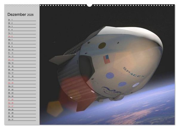 Produktbild: Space Shuttle. Impressionen aus der Raumfahrt (hochwertiger Premium Wandkalender 2026 DIN A2 quer), Kunstdruck in Hochglanz