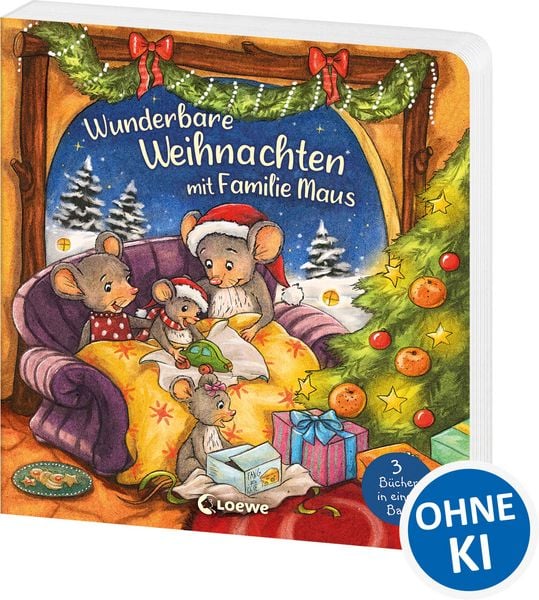 Wunderbare Weihnachten mit Familie Maus, Gebundene Ausgabe von Hans-Christian Schmidt, Loewe, 9783743218628