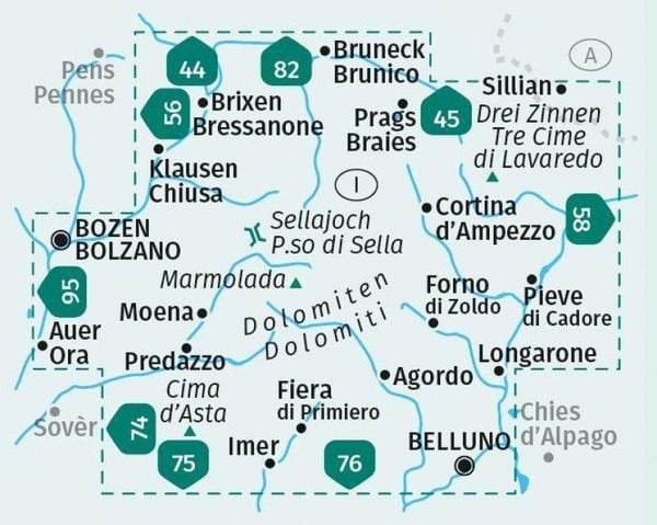 Produktbild: KOMPASS Wanderkarte 026 Seefeld in Tirol, Leutasch 1:25.000