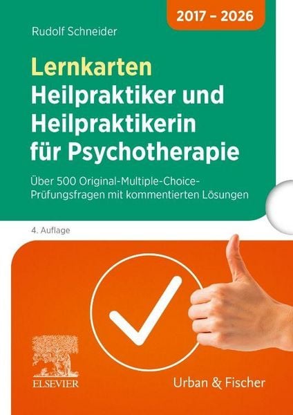 Produktbild: Lernkarten Heilpraktiker und Heilpraktikerin f&uuml;r Psychotherapie 2017 bis 2026
