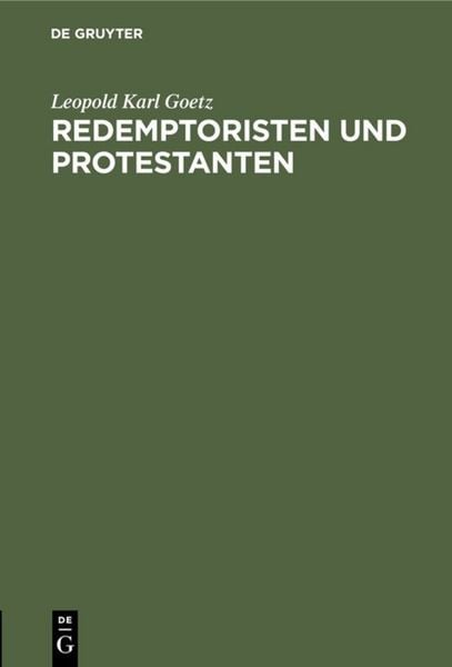 Produktbild: Redemptoristen und Protestanten