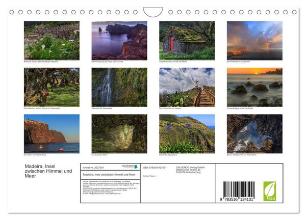 Produktbild: Madeira, Insel zwischen Himmel und Meer (Wandkalender 2026 DIN A4 quer), CALVENDO Monatskalender