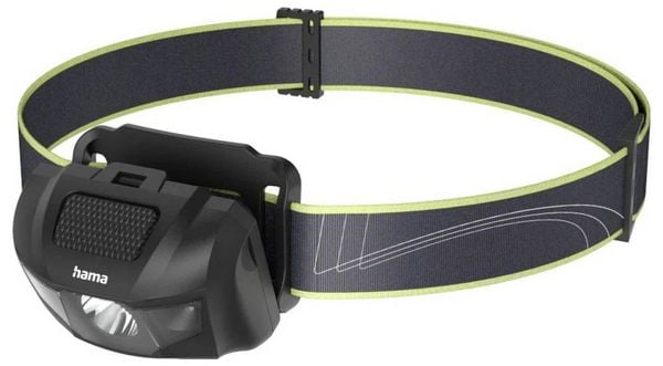 Produktbild: Hama LED-Stirnlampe "HL200", Batterien, Kopflampe zum Joggen, Sport, 4 Modi 00228615 Stirnlampe 73 g