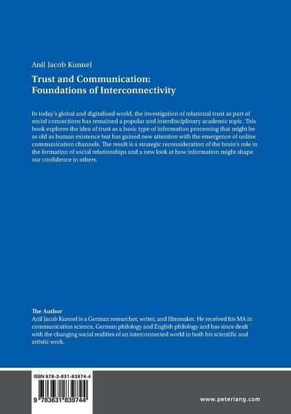 Produktbild: Trust and Communication: Foundations of Interconnectivity