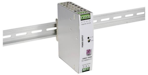 Produktbild: TRU COMPONENTS TC-13804588 Hutschienen-Netzteil (DIN-Rail) 12 V/DC 6.3 A 75.6 W Anzahl Ausg&auml;nge:1 x Inhalt 1 St.