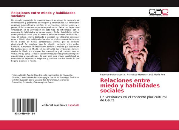 Produktbild: Relaciones entre miedo y habilidades sociales