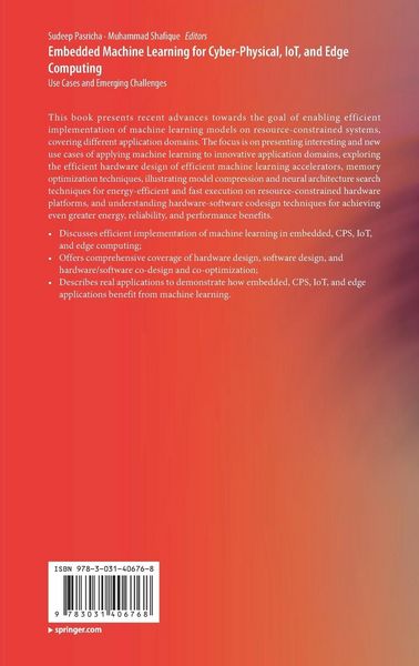 Produktbild: Embedded Machine Learning for Cyber-Physical, IoT, and Edge Computing