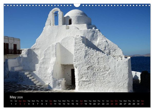 Produktbild: Churches and monasteries in Greece (Wall Calendar 2026 DIN A3 landscape), CALVENDO 12 Month Wall Calendar