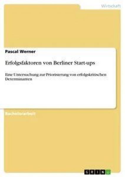 Produktbild: Erfolgsfaktoren von Berliner Start-ups