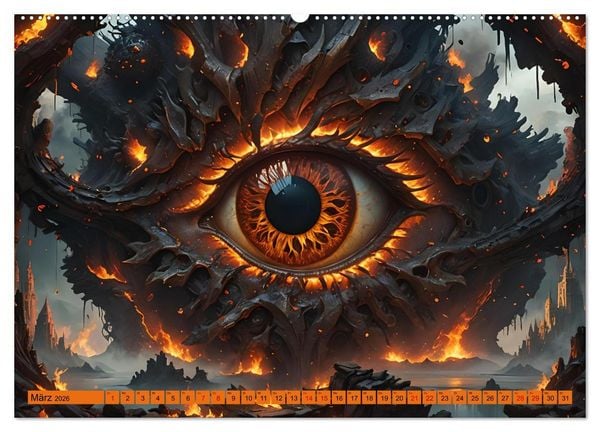 Produktbild: Magische Augen (hochwertiger Premium Wandkalender 2026 DIN A2 quer), Kunstdruck in Hochglanz