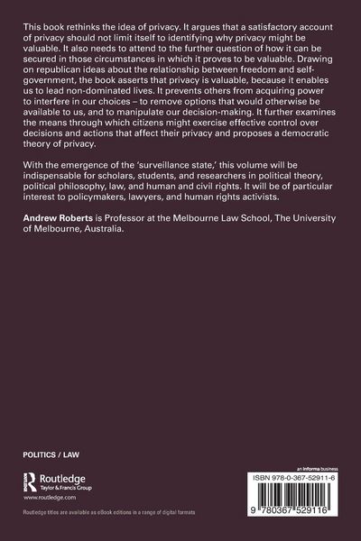 Produktbild: Privacy in the Republic