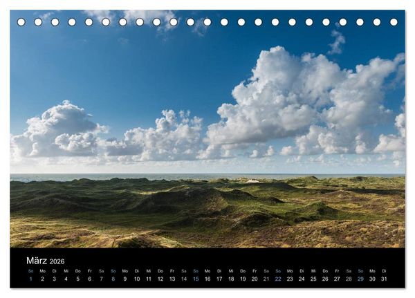 Produktbild: Wolken &uuml;ber D&auml;nemark (Tischkalender 2026 DIN A5 quer), CALVENDO Monatskalender