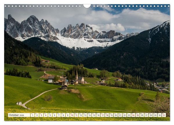 Produktbild: A JOURNEY ON THE DOLOMITES (Wall Calendar 2026 DIN A3 landscape), CALVENDO 12 Month Wall Calendar