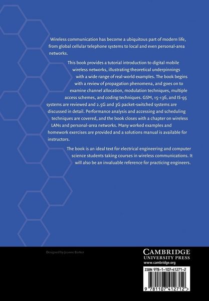 Produktbild: Mobile Wireless Communications. Mischa Schwartz, Department of Electrical Engineering, Columbia University