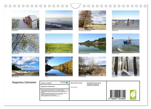 Produktbild: Magisches Ostholstein (Wandkalender 2026 DIN A4 quer), CALVENDO Monatskalender