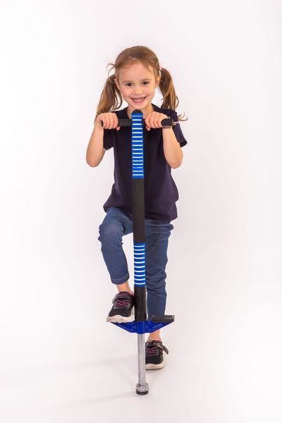 Produktbild: New Sports Pogo Stick, blau/schwarz, H&ouml;he 95 cm