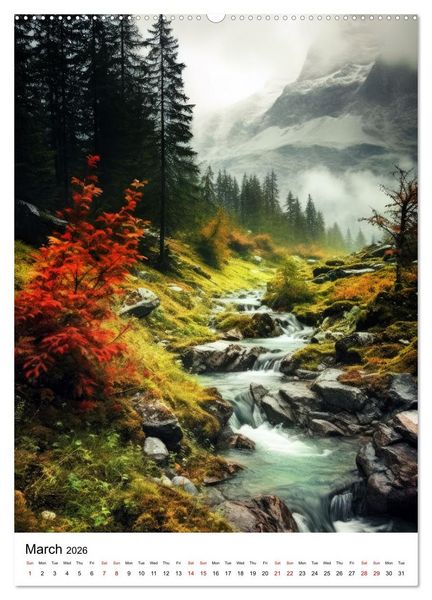 Produktbild: Rhythmic Nature (Wall Calendar 2026 DIN A2 portrait), CALVENDO 12 Month Wall Calendar