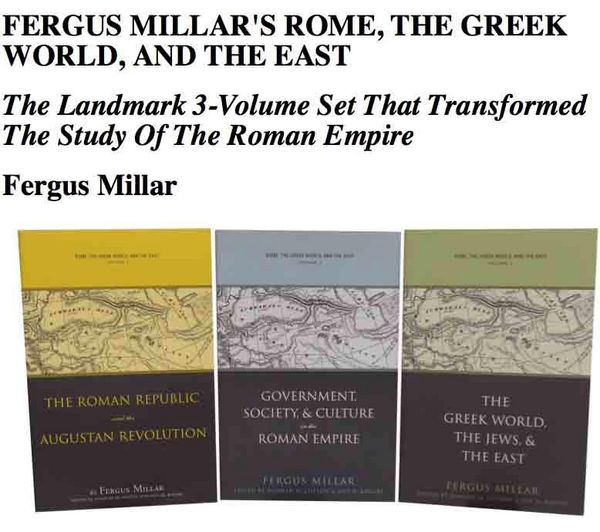Produktbild: Fergus Millar's Rome, the Greek World, and the East, Omnibus E-book