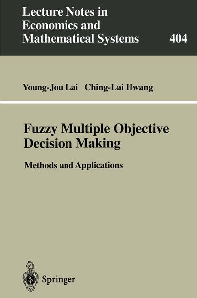Produktbild: Fuzzy Multiple Objective Decision Making