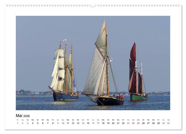 Produktbild: Segelschiffe auf dem Limfjord (Wandkalender 2026 DIN A2 quer), CALVENDO Monatskalender