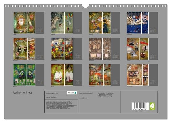 Produktbild: Luther im Netz (Wandkalender 2027 DIN A3 quer), CALVENDO Monatskalender
