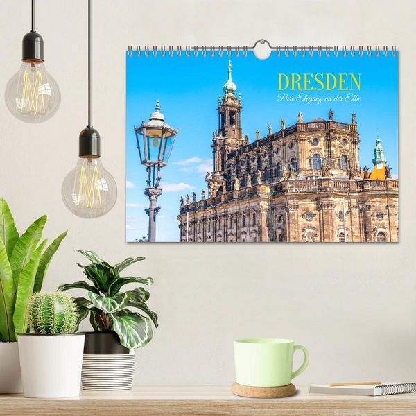 Produktbild: Dresden, Pure Eleganz an der Elbe (Wandkalender 2026 DIN A4 quer), CALVENDO Monatskalender
