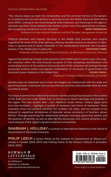 Produktbild: Political Identities and Popular Uprisings in the Middle East