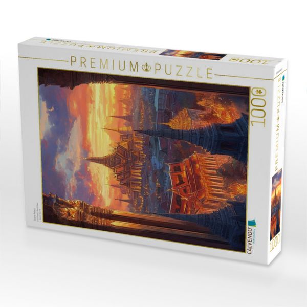 Produktbild: CALVENDO Puzzle Grand Palace & Wat Phra Kaew in Bangkok Thailand | 1000 Teile Lege-Gr&ouml;&szlig;e 64x48cm Foto-Puzzle f&uuml;r gl&uuml;ckliche Stunden