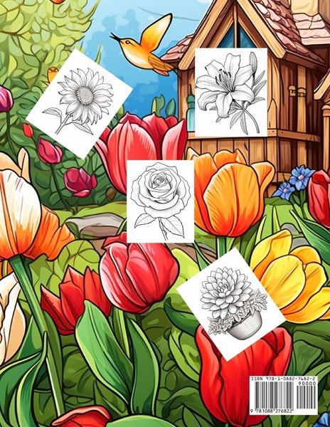 Produktbild: Colorful Flowers Coloring Book