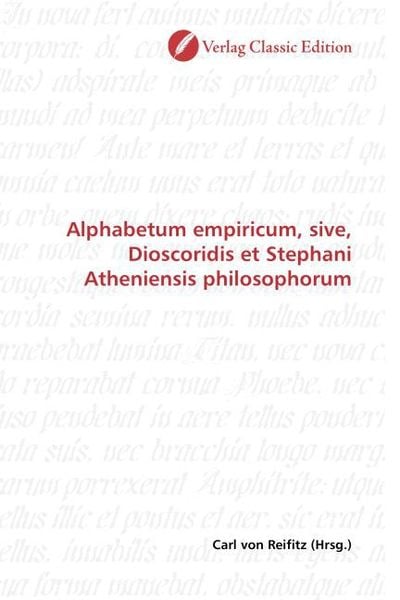 Produktbild: Alphabetum empiricum, sive, Dioscoridis et Stephani Athenien