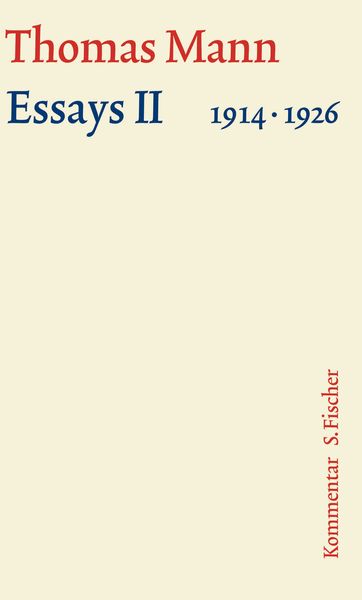 Produktbild: Essays II 1914-1926