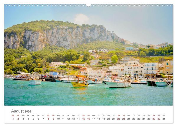 Produktbild: Capri - Im Golf von Neapel. (hochwertiger Premium Wandkalender 2026 DIN A2 quer), Kunstdruck in Hochglanz