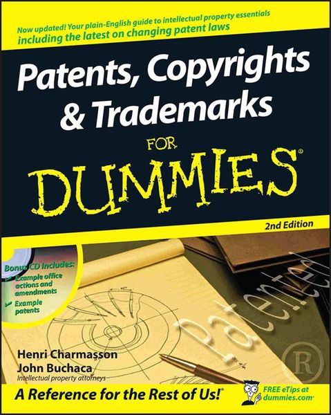 Produktbild: Patents, Copyrights and Trademarks For Dummies