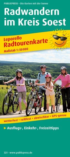Leporello-Radwanderkarte Radwandern im Kreis Soest 1 : 50 000, Sonstige von , KOMPASS freytag und berndt, 9783899203219