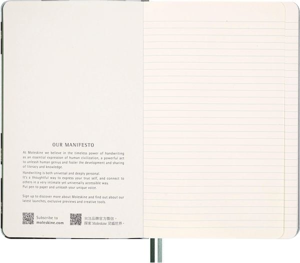 Produktbild: Moleskine Das Jahr der Schlange Bl&auml;tter Notizbuch, L/A5, fester Einband, liniert, ohne Box