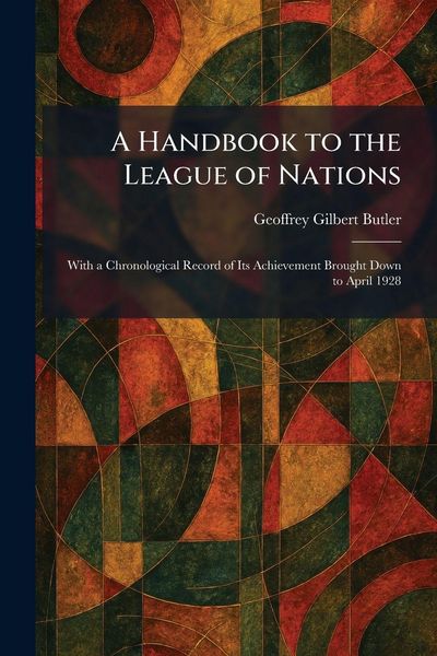 Produktbild: A Handbook to the League of Nations