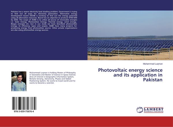 Produktbild: Photovoltaic energy science and its application in Pakistan