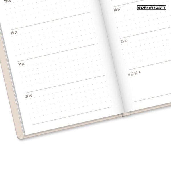 Produktbild: Terminplaner Lederlook 2027 Beige