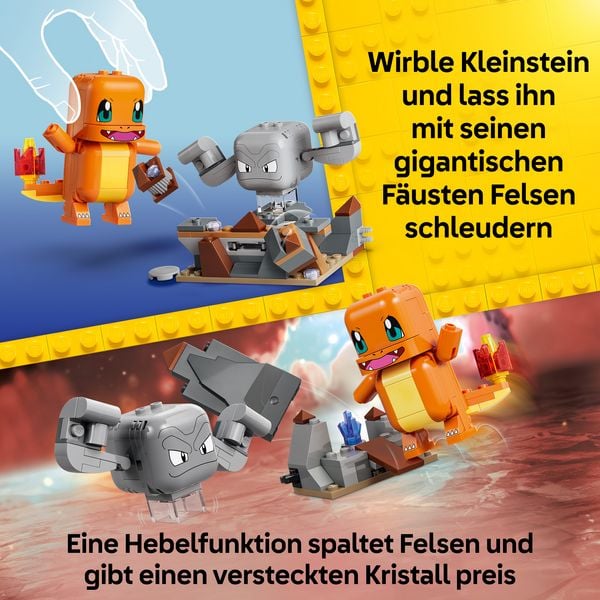 Produktbild: LEGO Pok&eacute;mon SMART Play: Glumandas und Kleinsteins H&ouml;hlenduell kompatibles Set 72157