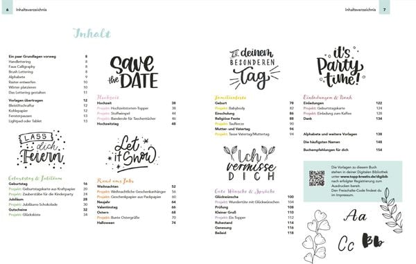 Produktbild: Die gro&szlig;e Handlettering-Bibliothek - Inspiration & Vorlagen f&uuml;r jede Gelegenheit